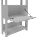 Estante para Livros Match 1 Porta 3 Prateleira Branco - Artely