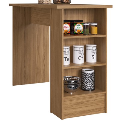 Bancada de Cozinha 3 Nichos Co8000 Naturalle - Decibal Móveis