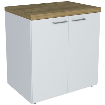 Armário para Escritório Toq 2 Portas 1 Prateleira Olmo/Branco - Artany