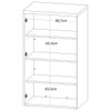 Armário para Escritório Toq 2 Portas 3 Prateleiras Olmo/Branco - Artany