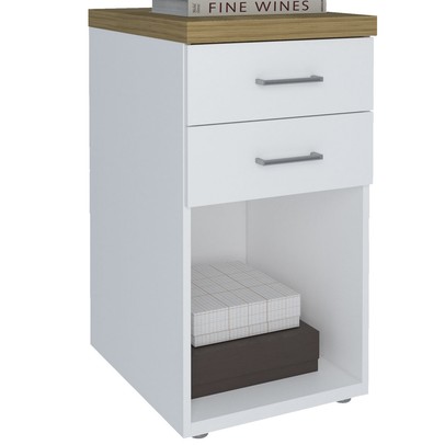 Gaveteiro Toq 2 Gavetas Olmo/Branco - Artany