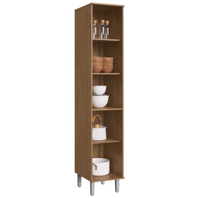 Paneleiros 1 Porta 4 Prateleiras Naturalle Co8104 - Decibal Móveis