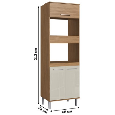 Torre Quente 3 Portas Naturalle Co8301 - Decibal Móveis