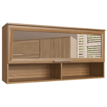 Armário Aéreo 1 Porta 2 Nichos Co8105 Naturalle - Decibal Móveis