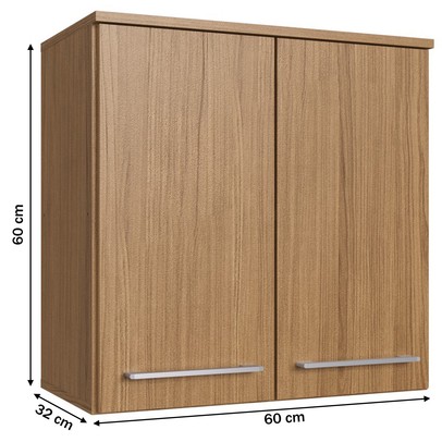 Armário Aéreo Cozinha 2 Portas 1 Prateleira Naturalle Co8201 - Decibal Móveis