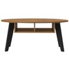 Mesa de Centro Diva 2 Nichos Pinho/Preto - Artely