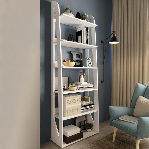 Estante para Livros Floripa 5 Prateleiras Branco - Artely