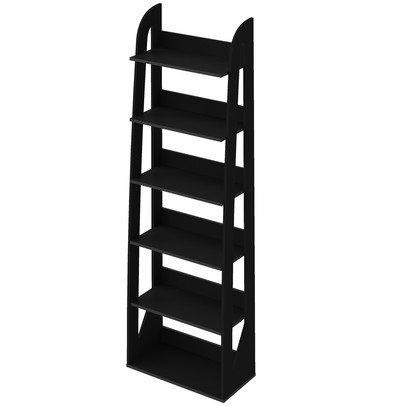 Estante para Livros Floripa 5 Prateleiras Preto - Artely
