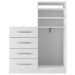 Cômoda Paris 2 Portas 4 Gavetas Branco - Panorama Móveis