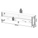 Rack para TV Até 60 Polegadas 2 Gavetas 100% Mdf Freijó/Preto Fosco F43 - Pradel