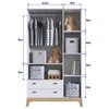Guarda-Roupa Infantil Favo de Mel 3 Portas 2 Gavetas Branco - Completa Móveis