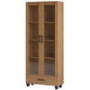 Cristaleira 2 Portas 1 Gaveta 100% Mdf Freijó C58 - Pradel