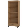 Estante para Livros 1 Gaveta 3 Prateleiras 100% Mdf Freijó C57 - Pradel