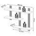 Prateleira Industrial 3 Prateleiras 100% Mdf Freijó/Preto Fosco F35 - Pradel