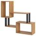 Prateleira Industrial 2 Prateleiras 100% Mdf Freijó/Preto Fosco F25 - Pradel