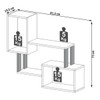 Prateleira Industrial 2 Prateleiras 100% Mdf Freijó/Preto Fosco F25 - Pradel