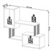 Prateleira Industrial 2 Prateleiras 100% Mdf Freijó/Preto Fosco F25 - Pradel