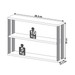 Prateleira Decorativa Industrial 1 Prateleira 100% Mdf Freijó/Preto Fosco F26 - Pradel
