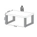 Mesa de Centro Industrial 100% Mdf Freijó/Preto Fosco F13 - Pradel
