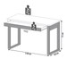 Mesa Escrivaninha Industrial 1 Gaveta 100% Mdf Freijó/Preto Fosco F24 - Pradel