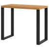 Mesa Escrivaninha Industrial 100% Mdf Freijó/Preto Fosco F11 - Pradel