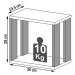 Nicho Industrial 100% Mdf Freijó/Preto Fosco F27 - Pradel