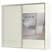 Guarda-Roupa Casal 2 Portas 4 Gavetas com Espelho 100% Mdf Off White Tw603e – Dalla Costa