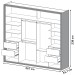 Guarda-Roupa Casal 2 Portas 4 Gavetas 100% Mdf Off White Tw603 – Dalla Costa