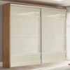 Guarda-Roupa Casal 2 Portas 4 Gavetas 100% Mdf Freijo/Off White Tw603 – Dalla Costa