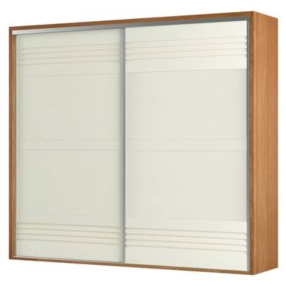Guarda-Roupa Casal 2 Portas 4 Gavetas 100% Mdf Freijo/Off White Tw603 – Dalla Costa