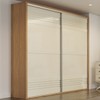 Guarda-Roupa Casal 2 Portas 2 Gavetas 100% Mdf Freijo/Off White Tw602 – Dalla Costa