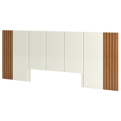Cabeceira Casal 100%  Mdf Off White/Freijó Tw184 - Dalla Costa