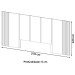 Cabeceira Casal 100% Mdf Off White Tw184 - Dalla Costa