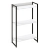 Estante para Livros Dynamica 3 Prateleiras Branco Chess/Preto 11060 - Compace