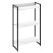 Estante para Livros Dynamica 3 Prateleiras Branco Chess/Preto 11060 - Compace