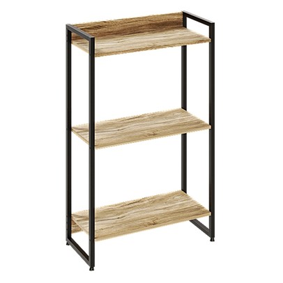 Estante para Livros Dynamica 3 Prateleiras Carvalho/Preto 11060 - Compace