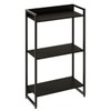 Estante para Livros Dynamica 3 Prateleiras Preto ônix/Preto 11060 - Compace