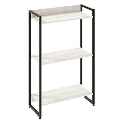 Estante para Livros Dynamica 3 Prateleiras Snow/Preto 11060 - Compace