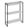 Estante para Livros Dynamica 3 Prateleiras Branco Chess/Preto 11061 - Compace