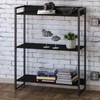 Estante para Livros Dynamica 3 Prateleiras Preto ônix/Preto 11061 - Compace