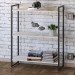 Estante para Livros Dynamica 3 Prateleiras Snow/Preto 11061 - Compace