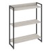Estante para Livros Dynamica 3 Prateleiras Snow/Preto 11061 - Compace