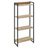 Estante para Livros Dynamica 4 Prateleiras Carvalho/Preto 11062 - Compace
