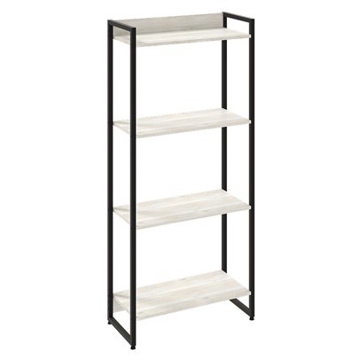 Estante para Livros Dynamica 4 Prateleiras Snow/Preto 11062 - Compace