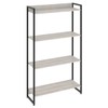 Estante para Livros Dynamica 4 Prateleiras Snow/Preto 11063 - Compace