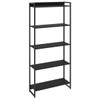Estante para Livros Dynamica 5 Prateleiras Preto ônix/Preto 11065 - Compace