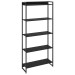 Estante para Livros Dynamica 5 Prateleiras Preto ônix/Preto 11065 - Compace