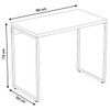 Mesa Escrivaninha Dynamica Branco Chess/Preto 11066 - Compace