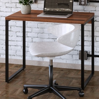 Mesa Escrivaninha Dynamica Nogal/Preto 11066 - Compace