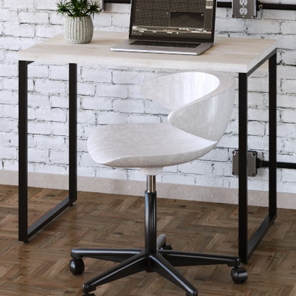 Mesa Escrivaninha Dynamica Snow/Preto 11066 - Compace